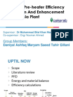 Feed Gas Pre-Heater Efficiency Calculation and Enhancement of Ammonia Plant