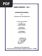 Survey Lab Manual Vol. 1