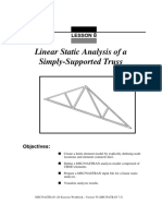 Linear Static Analysis of A Simply-Supported Truss: Lesson