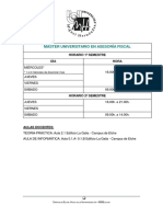 Horario Máster Asesoría Fiscal PDF