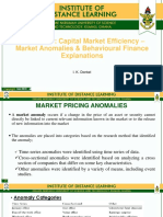 Module 5.1. Market Anomalies - Behavioural.psychological - Factors