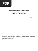 1 Entrepreneurship