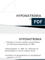 Hyponatremia: DR G Kalyani