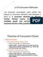 The Theory of Consumer Behavior