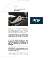 Francia Prepara La Instalación de Trenes Bala en España - Tecnología