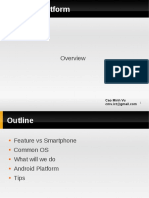 Android Platform: Cao Minh Vu