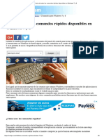 Lista de Todos Los Comandos Rápidos Disponibles en Windows 7 y 8