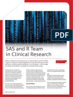 SAS and R Team in Clinical Research: - Biostatistics