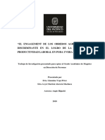 Engagement y Productividad Laboral Tesis PDF