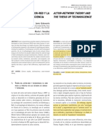 Echeverría, Javier- Teoría Del Actor Red y Tecnociencia