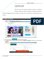 Pasos para Registrarse en Certiport