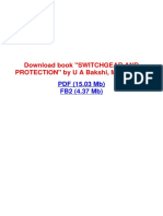 Switchgear and Protection PDF