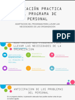 Aplicación Practica Del Programa de Personal