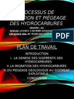 Processus de Formation Et Piégeage Des Hydrocarbures