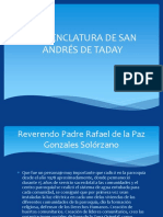 Nomenclatura de San Andrés de Taday-Azogues 