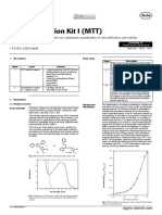 Cell Proliferation Kit I (MTT) : Cat. No. 11 465 007 001