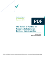 The Impact of Funding On Research Collaboration Evidence From Argentina