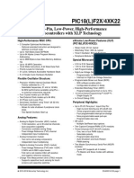 PIC18 (L) F2X/4XK22: 28/40/44-Pin, Low-Power, High-Performance Microcontrollers With XLP Technology