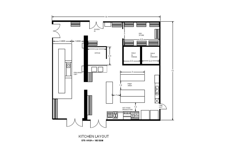 Kitchen Layout and Equipment Plan | PDF