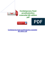 Contemporary Fixed Prosthodontics Rosenstiel 4th Edition PDF