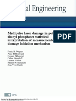 Multipulse Laser Damage in Potassium Titanyl Phosphate: Statistical Interpretation of Measurements and The Damage Initiation Mechanism