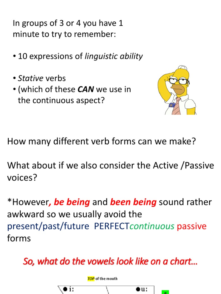 Linguistic Skills and Verb Forms Guide | PDF | Syntactic Relationships ...