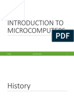 Introduction To Microcomputers: 5/4/2019 Sidra Jabeen Yousuf