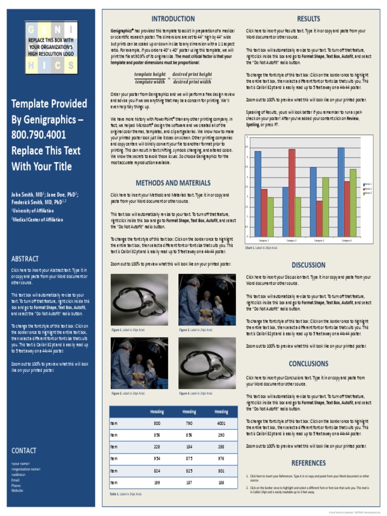 Genigraphics Poster Template TitleLeft 44x44 | PDF | Arial | Writing