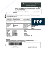 Formato de Inmatriculación de Motocicleta