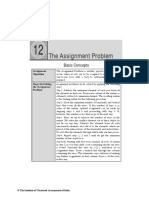 The Assignment Problem: Basic Concepts