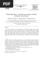 Predicting Firms Corporate Governance Choices Ev 2006 Journal of Corporate