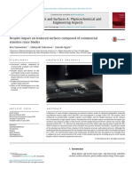 Droplet Impact On Textured Surfaces Comp 2016 Colloids and Surfaces A Physi