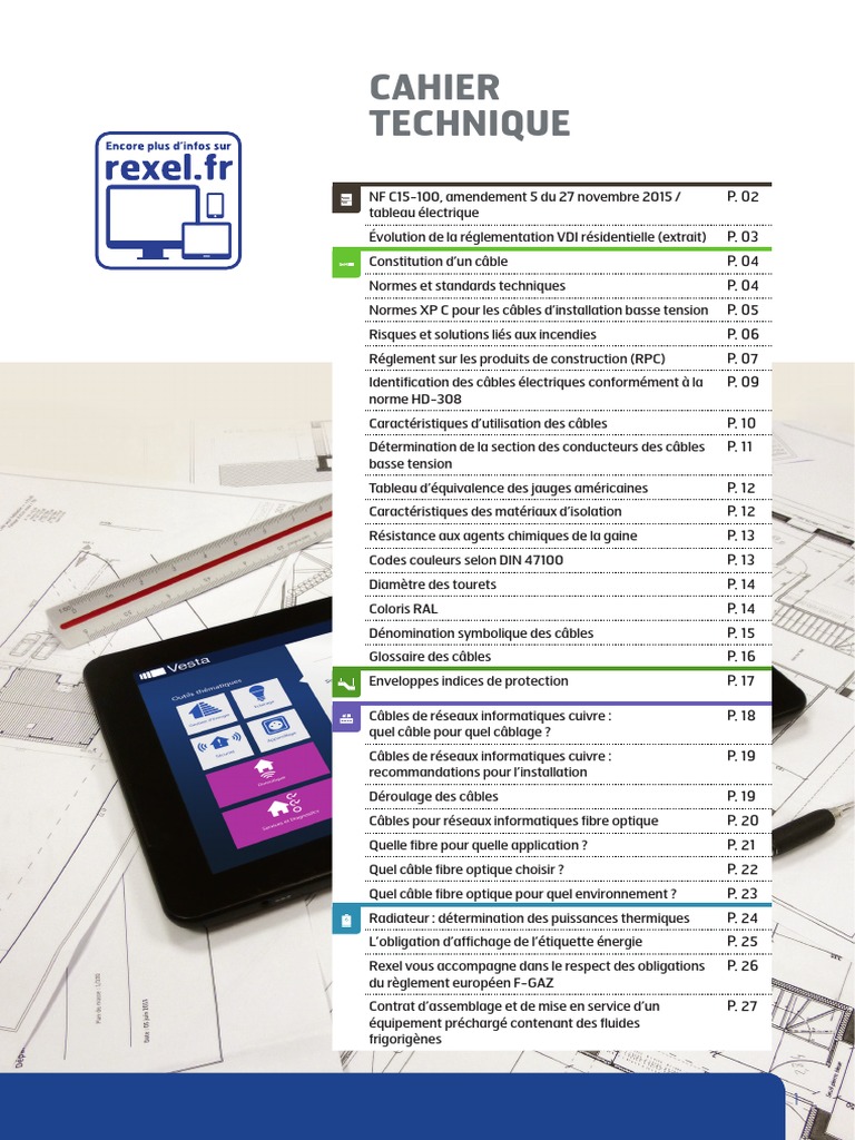 Tableau Correspondance Diamètre Section Fil électrique Pdf Cahier Technique Rexel PDF | PDF | Électricité | La nature