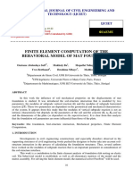 Finite Element Computation of the Behavioral Model of Mat Foundation