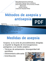 Preparación aséptica paciente procedimientos médicos  caracteres