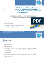 Aplicación de PSP - Exposición de Resultados