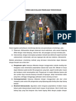 Monitoring Dan Evaluasi Pekerjaan Terowongan