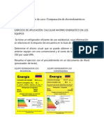 Comparacion de Electrodomesticos