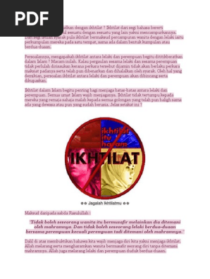 Apakah Yang Dimaksudkan Dengan Ikhtilat Pdf