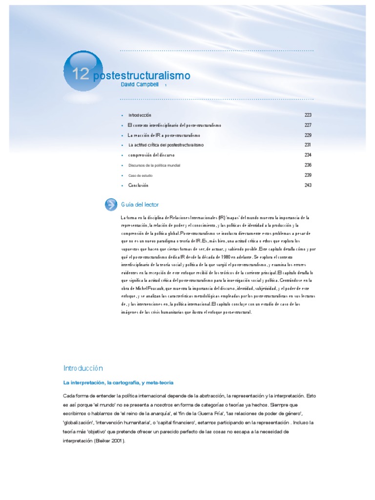 Poststructuralism en Es PDF Michel Foucault Science