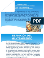 Gestion Definicion Del Mantenimiento Ii