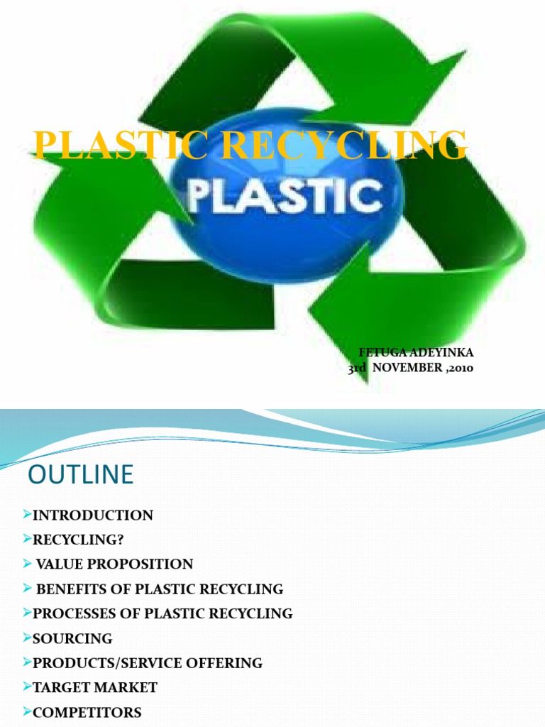 Plastic Recycling Presentation Waste Management Waste