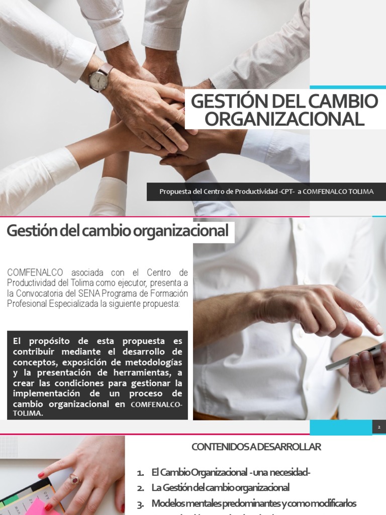 Gestion Del Cambio Organizacional | PDF | Liderazgo | Cognición