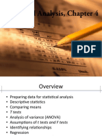 Statistical Analysis, Chapter 4