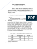 Biology 2: Fundamentals of Biology 2 Fourth Quarter: SY 2018-2019 Laboratory Activity #3: Demonstrating Transpiration I