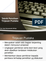 Teknik Penulisan Tinjauan Pustaka