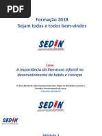Curso 1 COMPLETO - A Importancia Da Literatura Infantil No Desenvolvimento de Bebes e Criancas - SEDIN