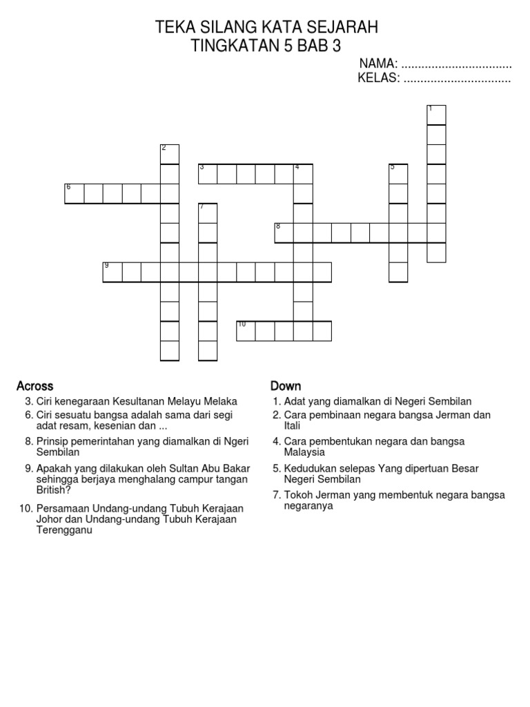 Teka Silang Kata Sejarah Pdf
