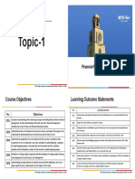Topic-1: Course Objectives Learning Outcome Statements