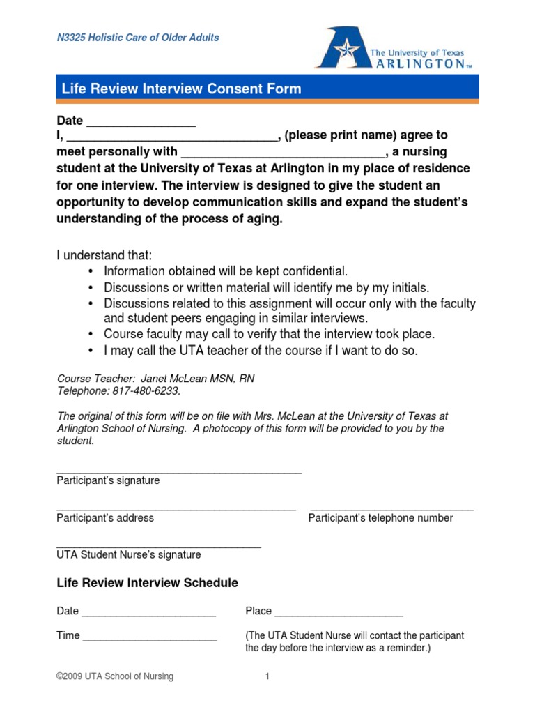 Interview Consent Form | PDF